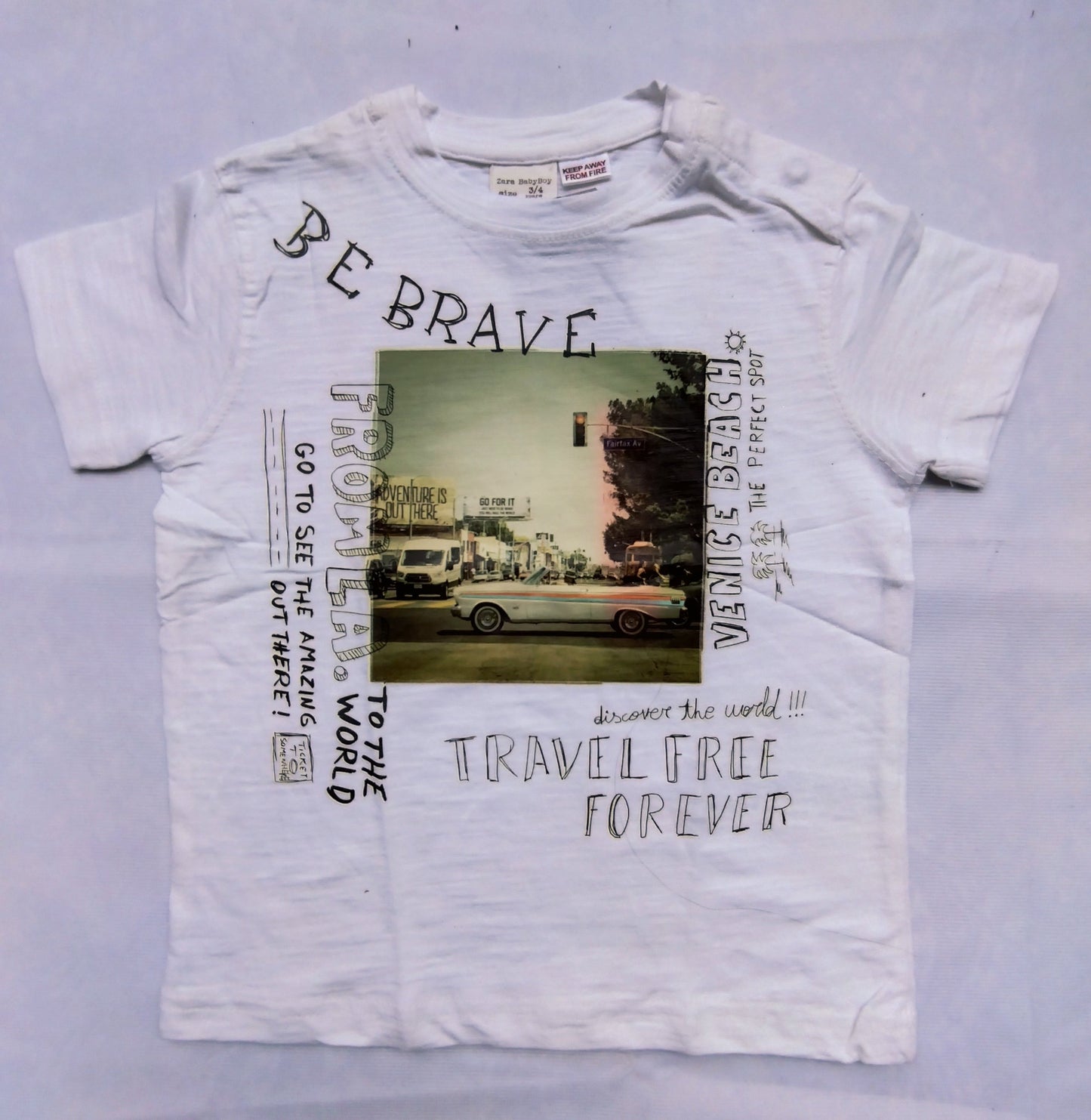 ZARA KIDS VENICE BEACH GRAPHIC T-SHIRT