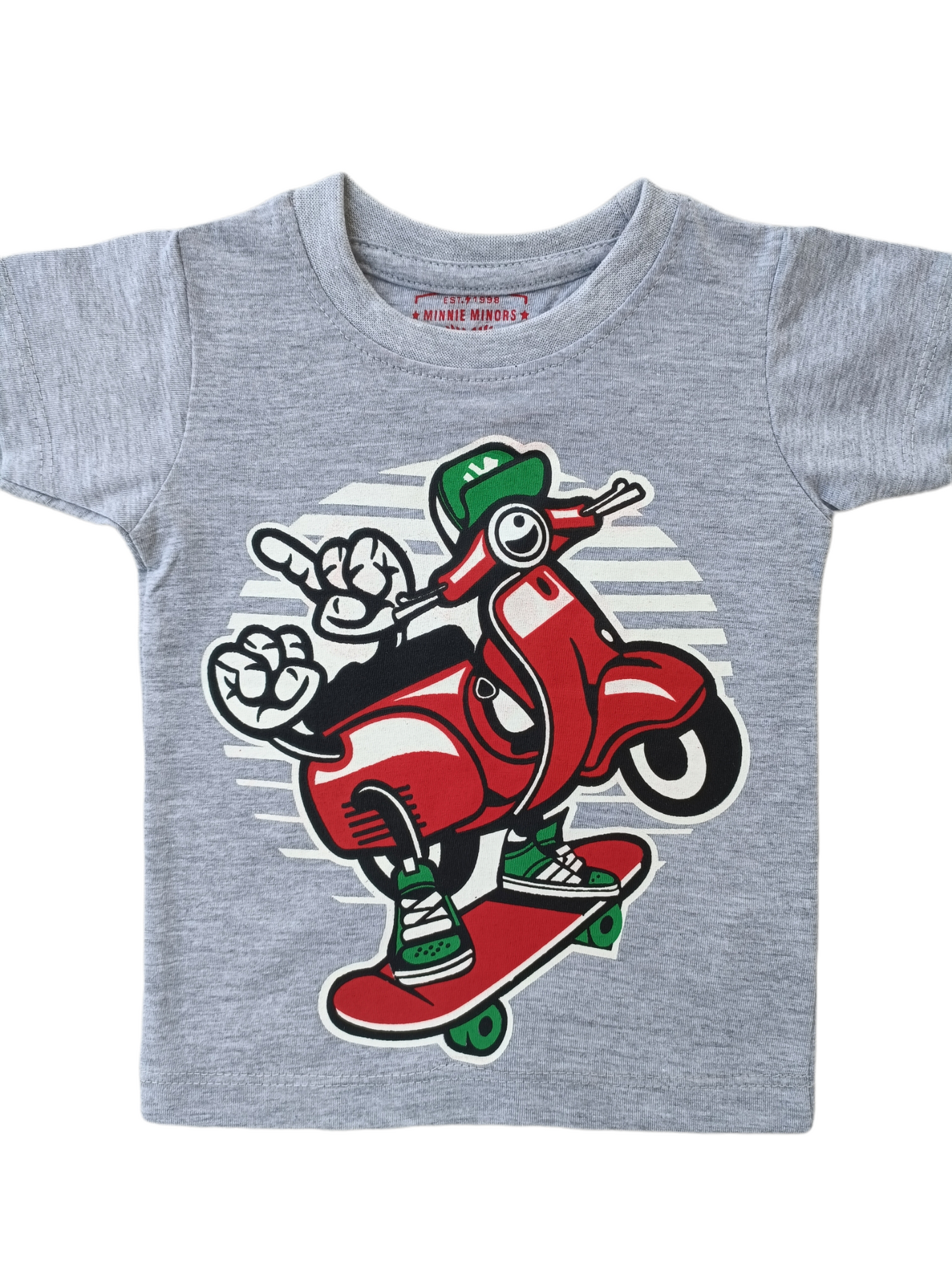 MINNIE MINORS SCOOTY SKATING GRAPHIC T-SHIRT