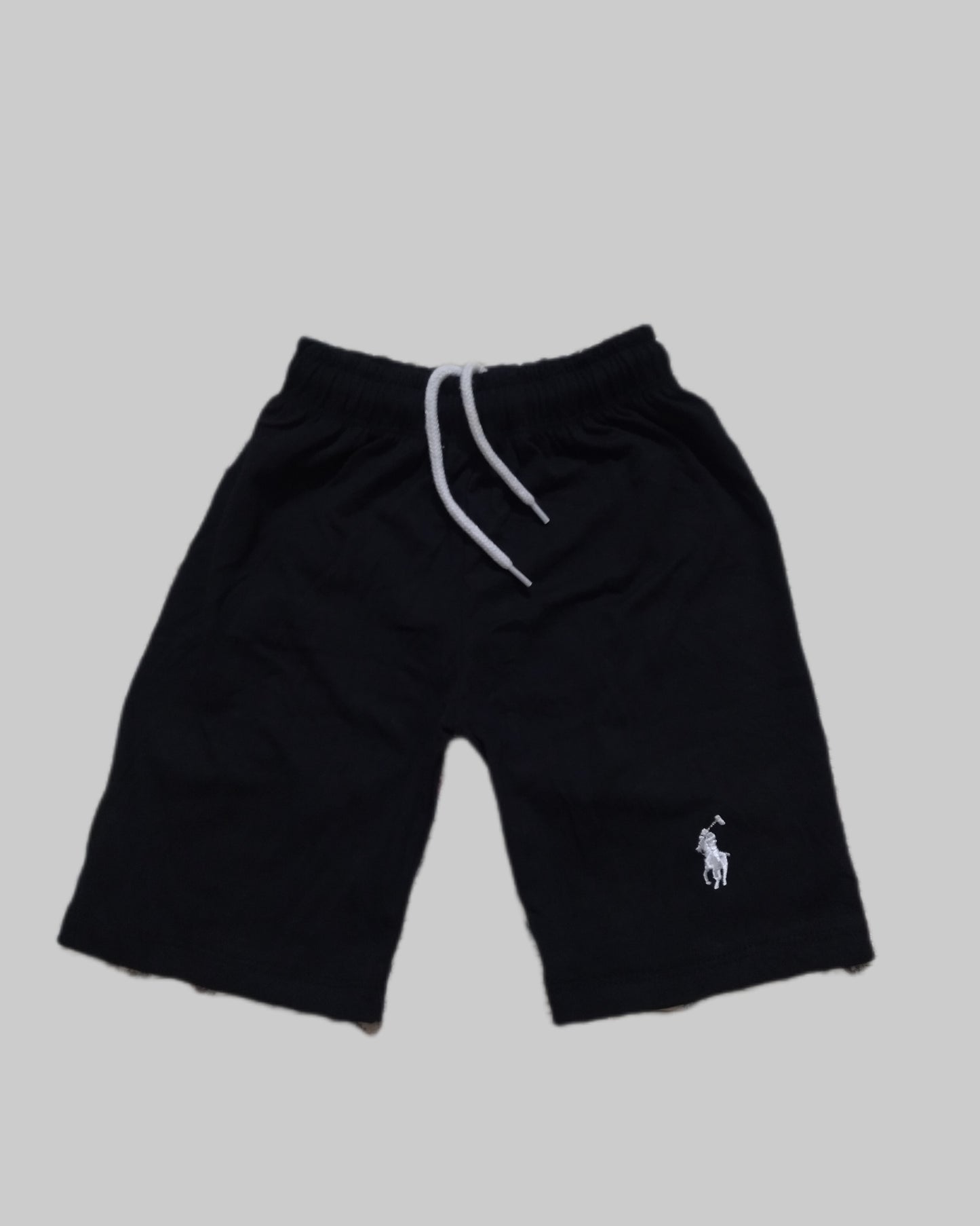 BLACK POLO GRAPHICS SHORT