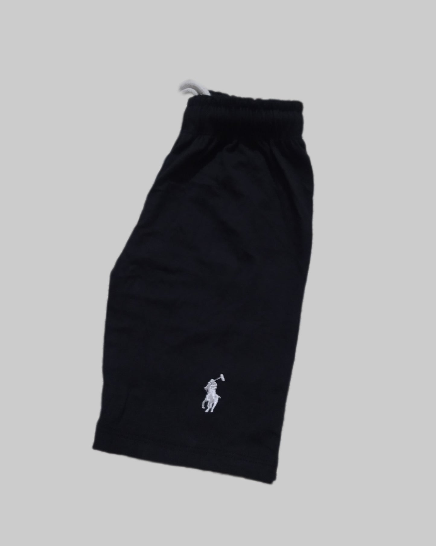 BLACK POLO GRAPHICS SHORT