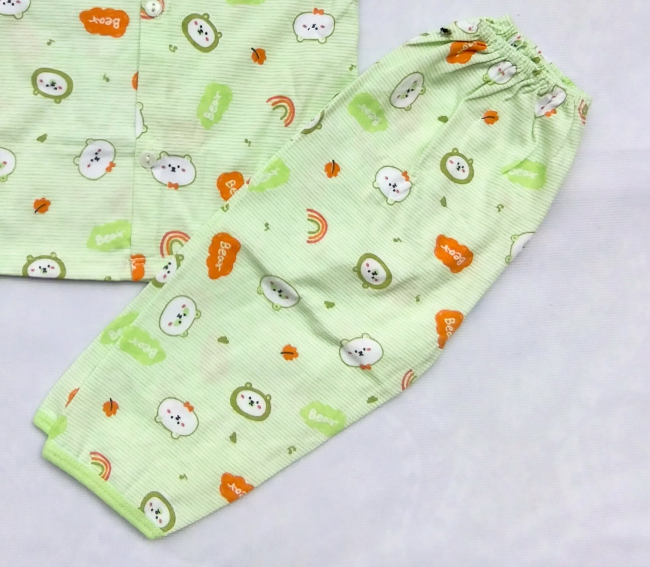 BABY HOOD BEAR PRINTED 2 PC SUITE