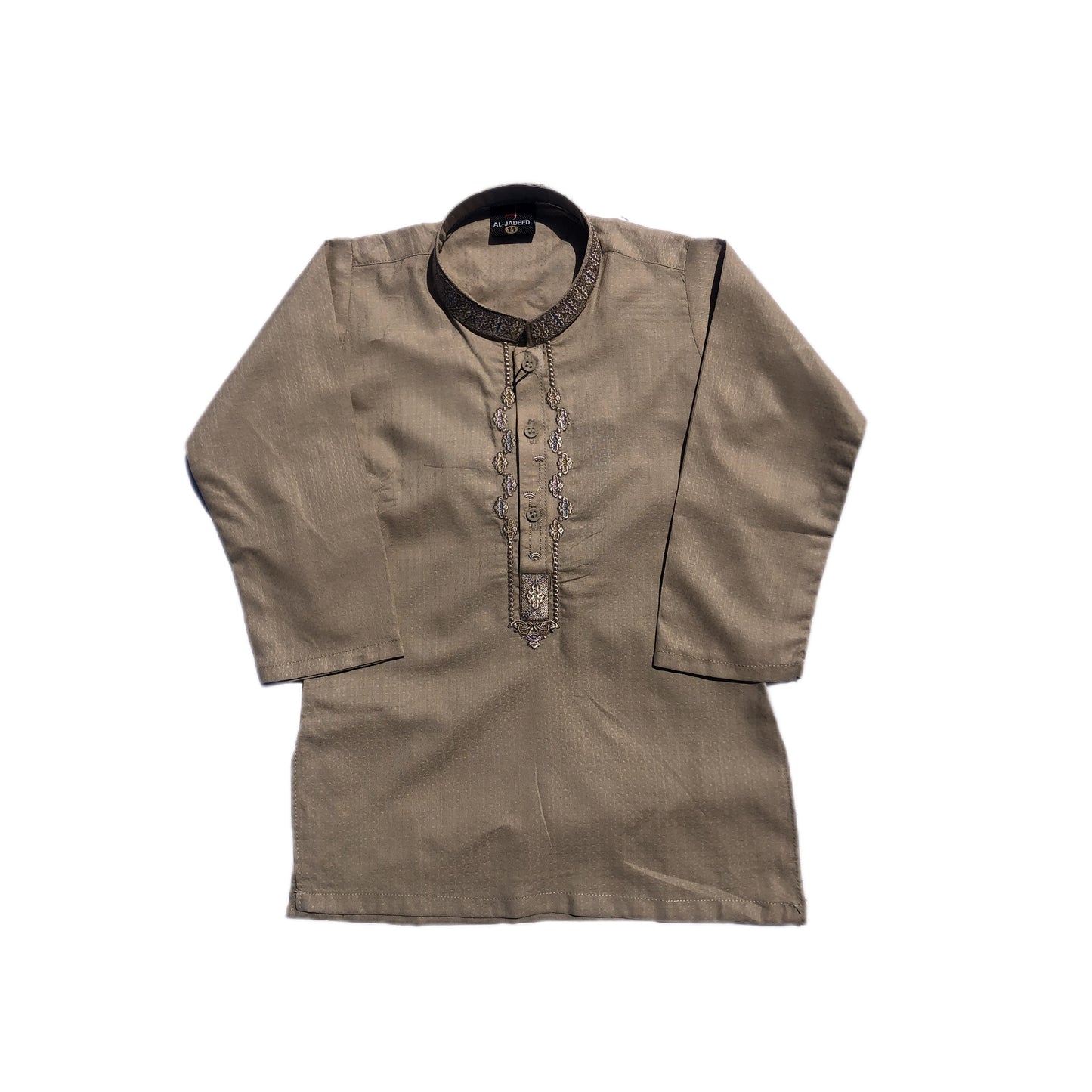 OLIVE EMBROIDERED KURTA & SHALWAR