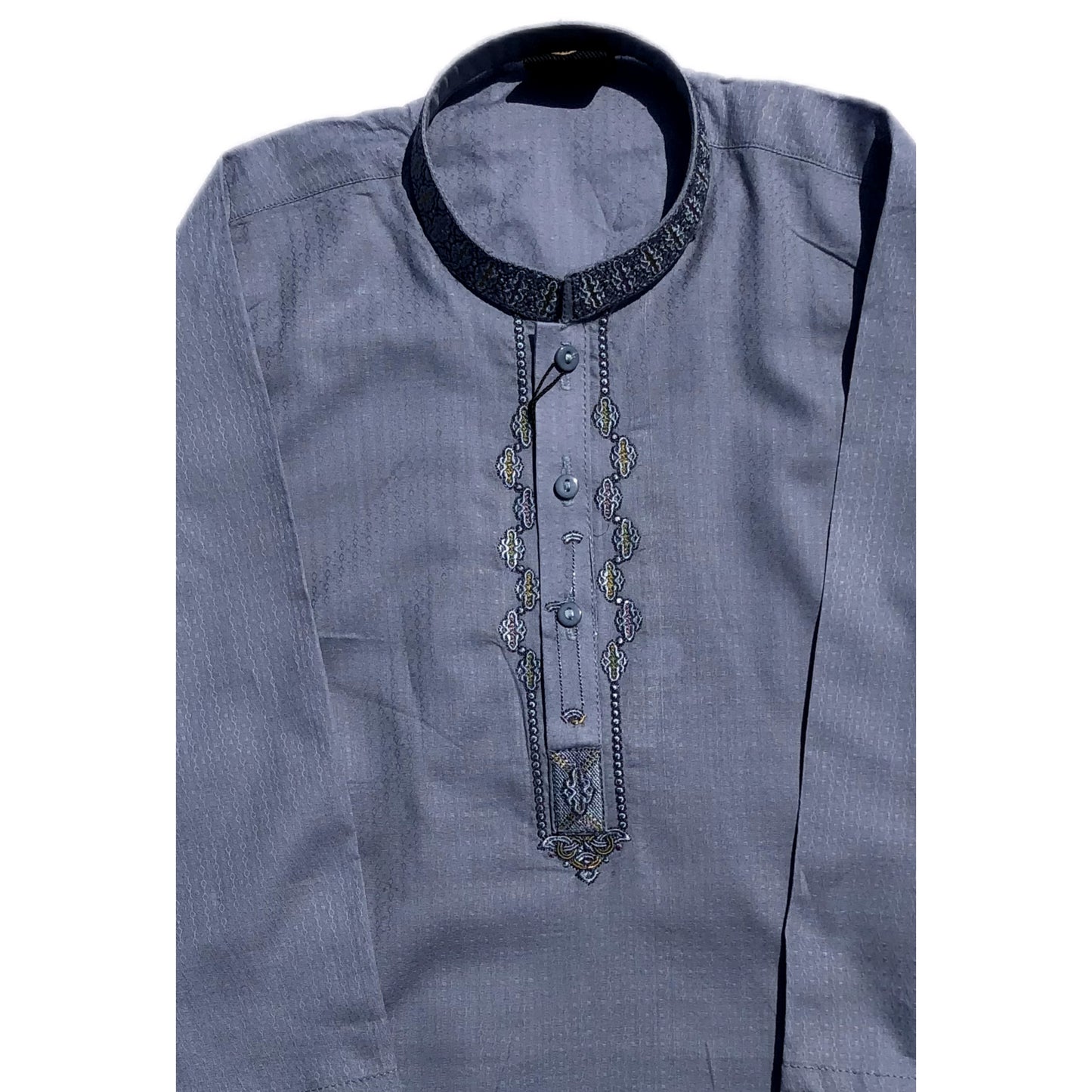 BLUE EMBROIDERED KURTA & SHALWAR