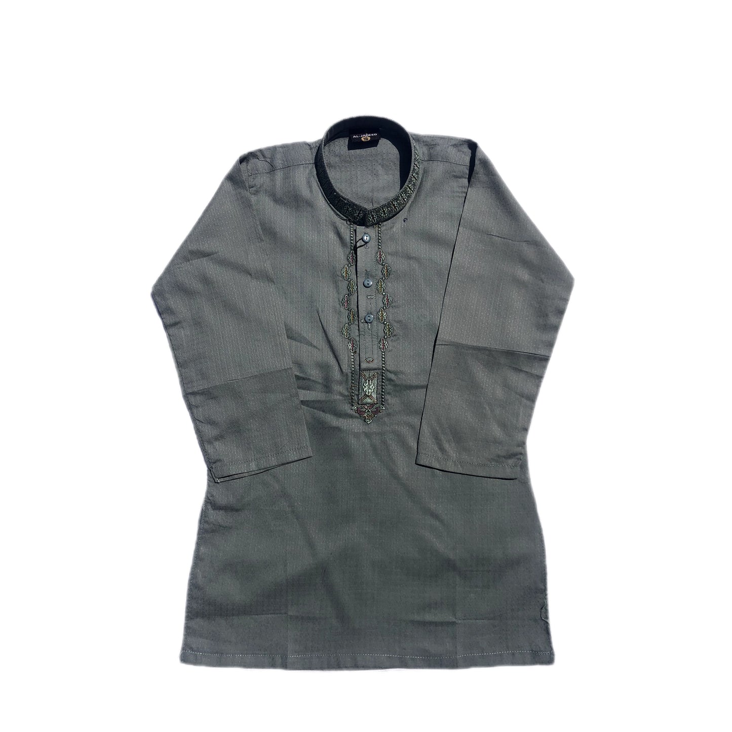 GREY EMBROIDERED KURTA & SHALWAR